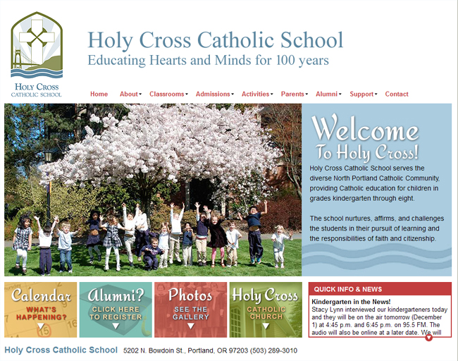 Holy Cross Catholic School in Portland, Oregon