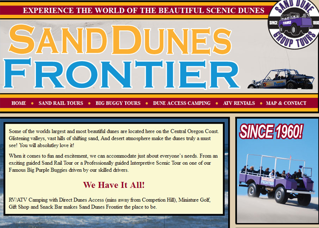 Sand Dunes Frontier in Florence, Oregon