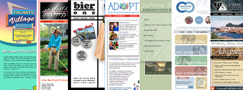 Collage of Gray's Web Design's work