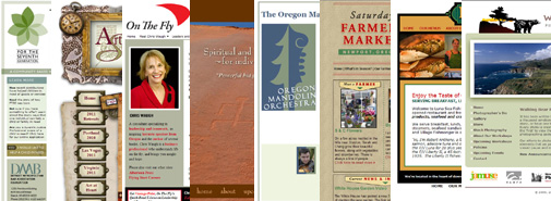 Collage of Gray's Web Design's work